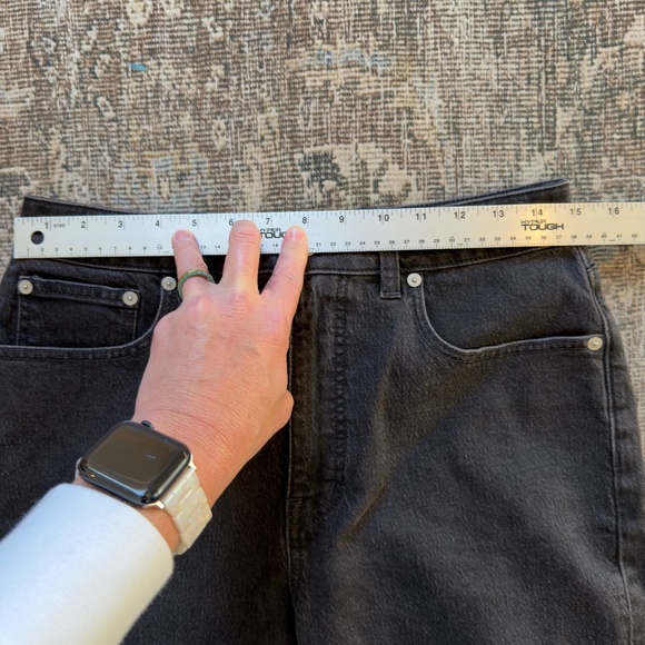 Madewell The Curvy '90s Straight Jean • size 29 • Faded Black • NWT • NM273 - Picture 11 of 15